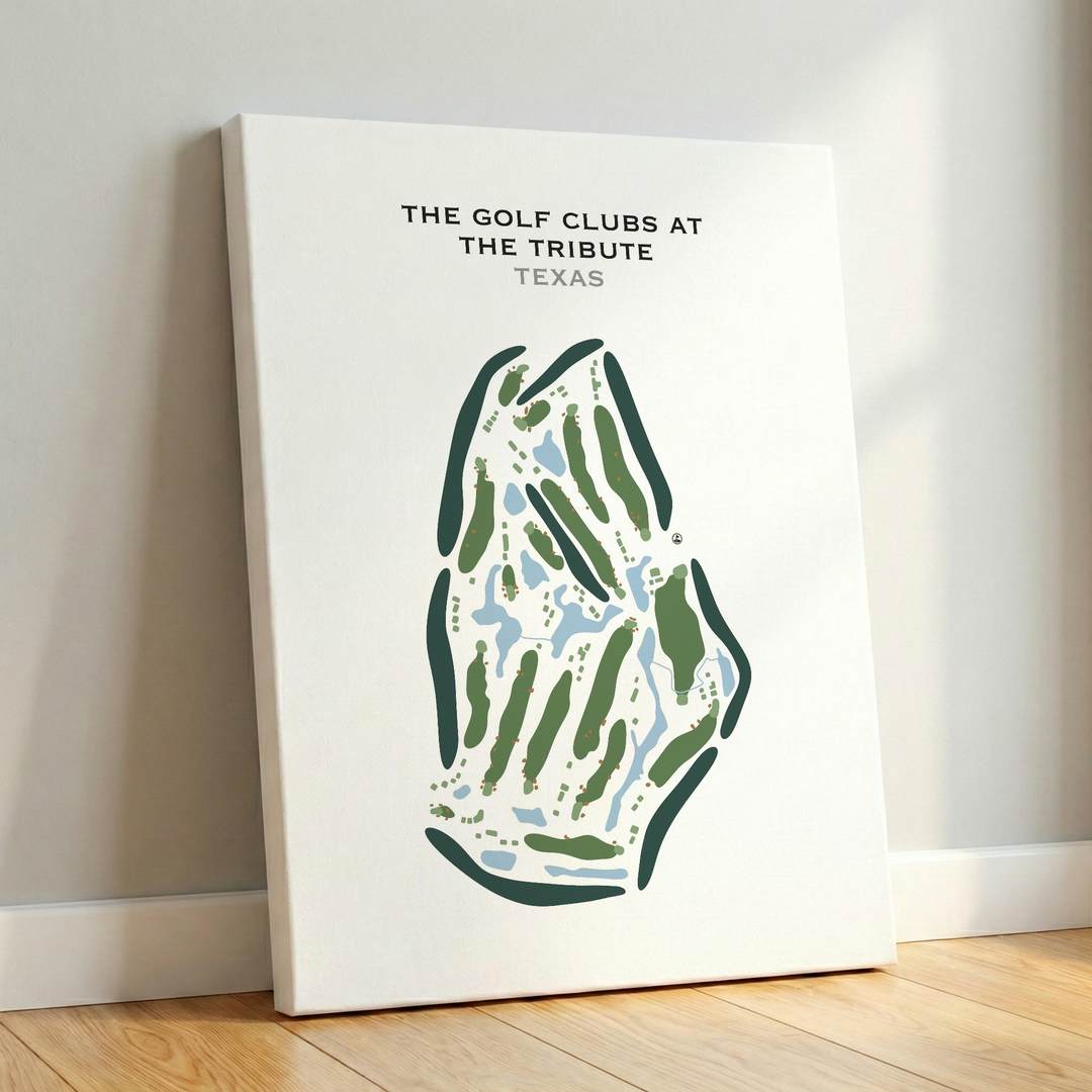 The Golf Clubs At The Tribute, Texas - Printed Golf Courses