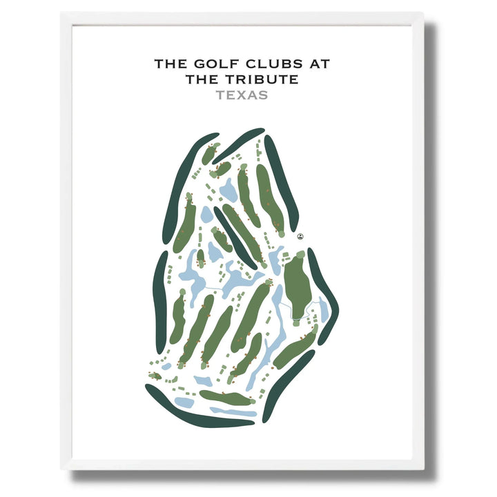 The Golf Clubs At The Tribute, Texas - Printed Golf Courses