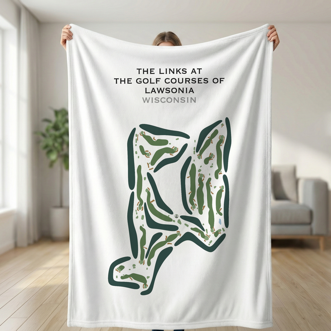 The Golf Courses of Lawsonia - The Links course, Wisconsin - Printed Golf Courses