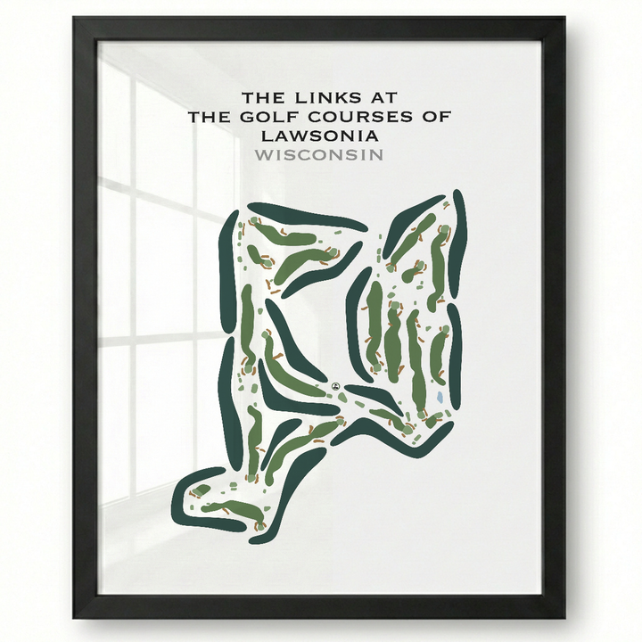 The Golf Courses of Lawsonia - The Links course, Wisconsin - Printed Golf Courses