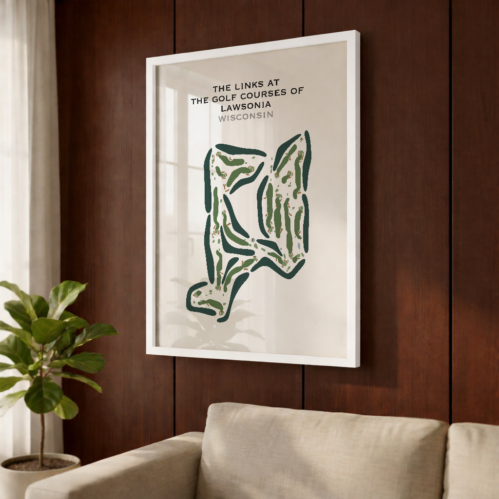 The Golf Courses of Lawsonia - The Links course, Wisconsin - Printed Golf Courses