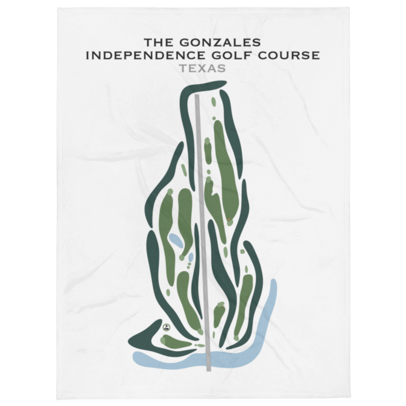 The Gonzales Independence Golf Course, Texas - Printed Golf Courses