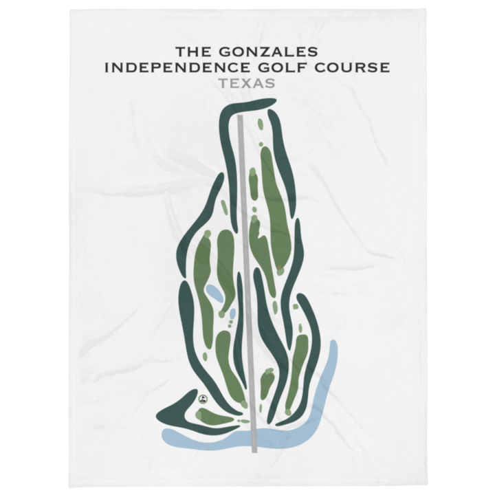 The Gonzales Independence Golf Course, Texas - Printed Golf Courses