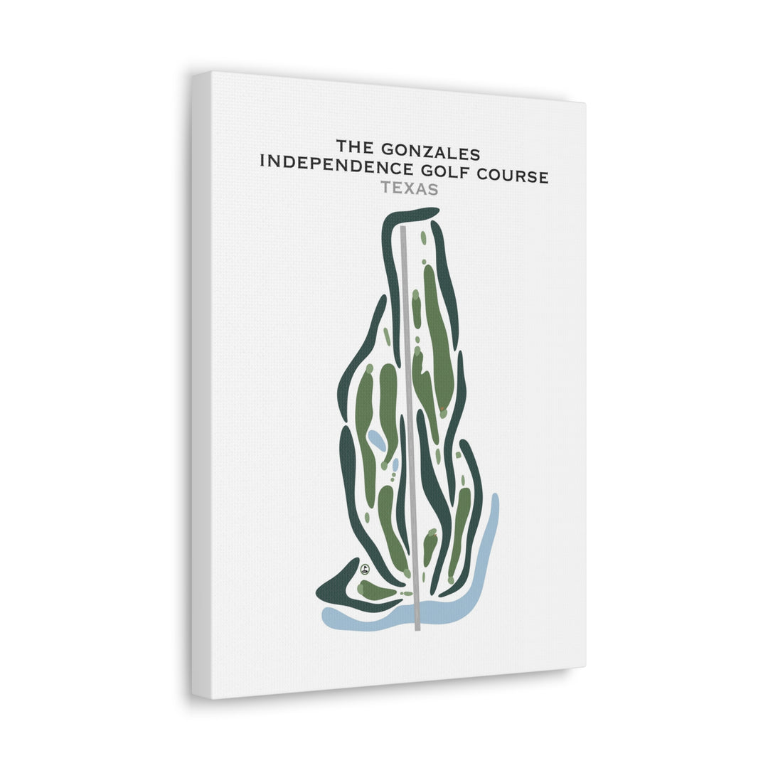 The Gonzales Independence Golf Course, Texas - Printed Golf Courses