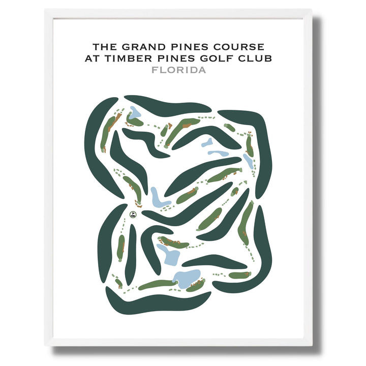 The Grand Pines Course at Timber Pines Golf Club, Florida - Printed Golf Courses