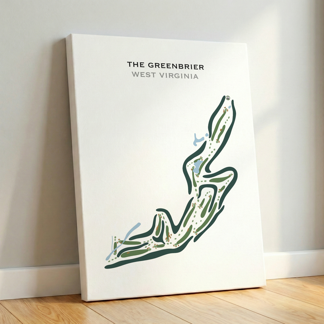 The Greenbrier, West Virginia - Printed Golf Courses