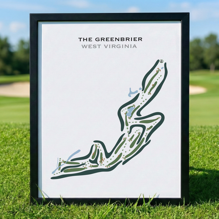 The Greenbrier, West Virginia - Printed Golf Courses