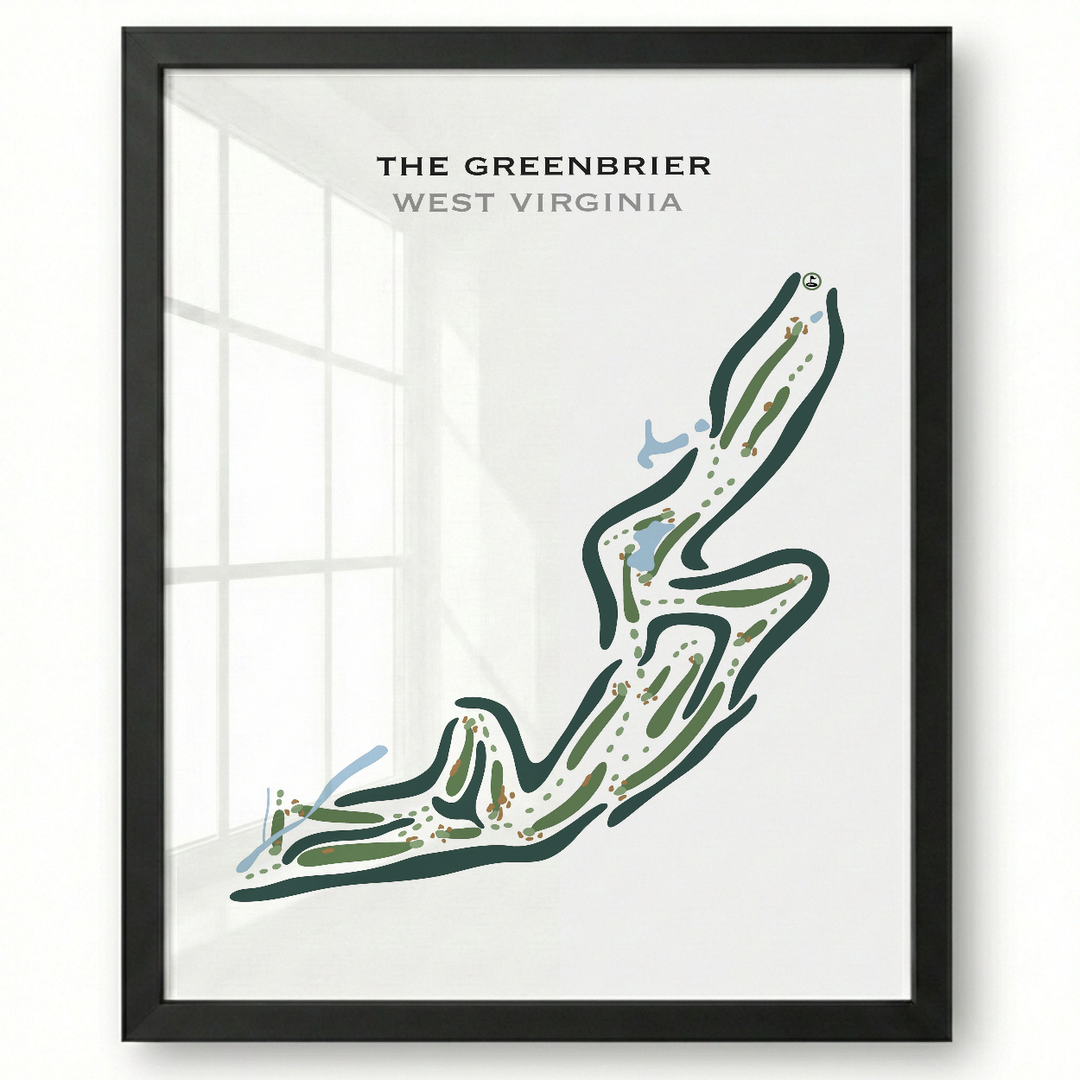 The Greenbrier, West Virginia - Printed Golf Courses