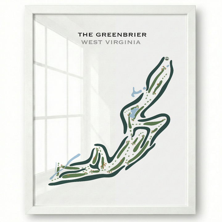 The Greenbrier, West Virginia - Printed Golf Courses