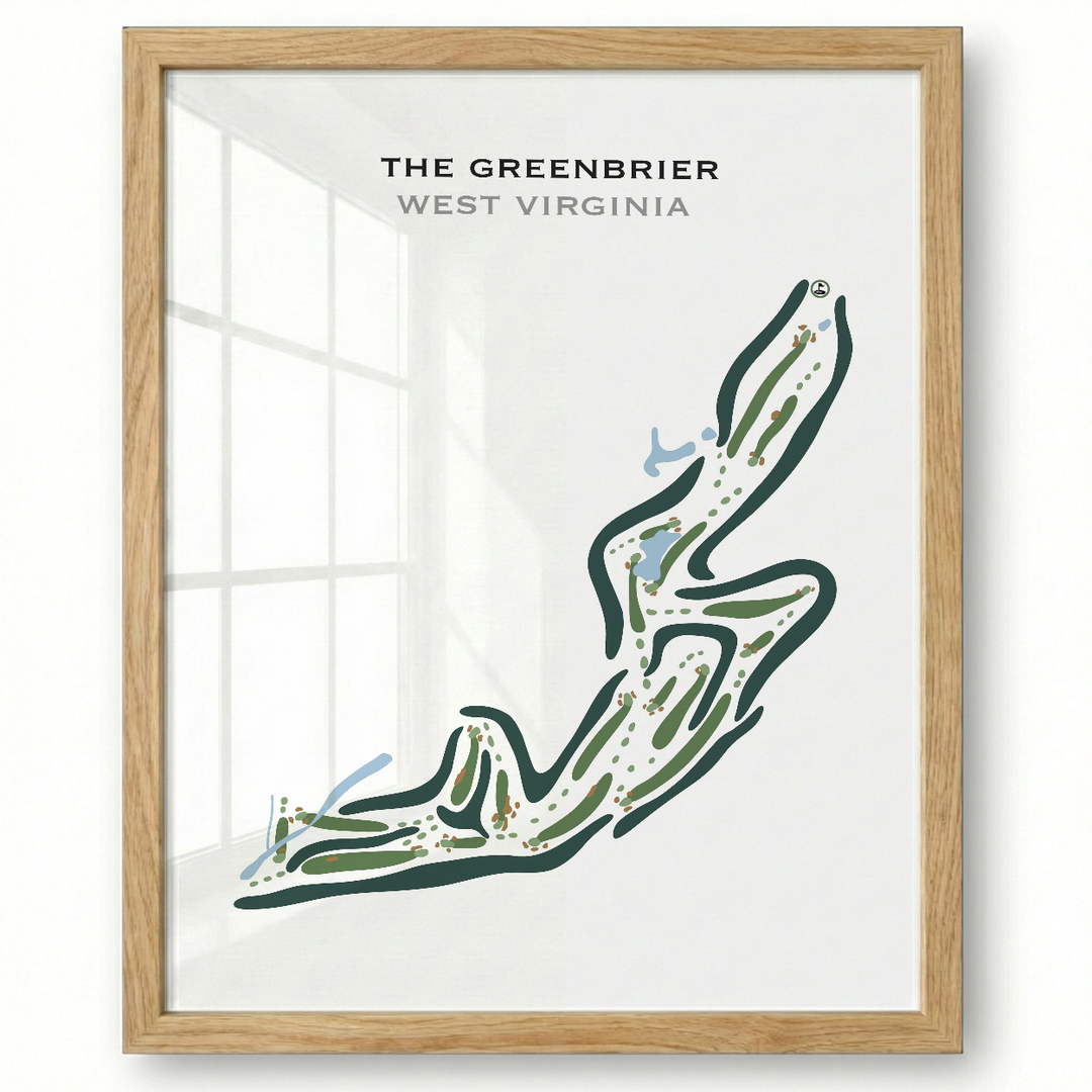 The Greenbrier, West Virginia - Printed Golf Courses