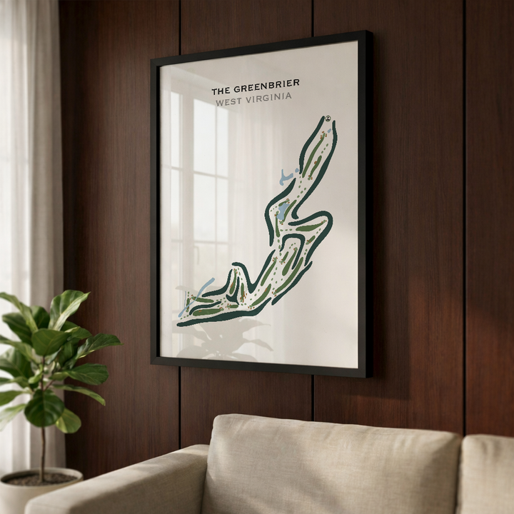 The Greenbrier, West Virginia - Printed Golf Courses