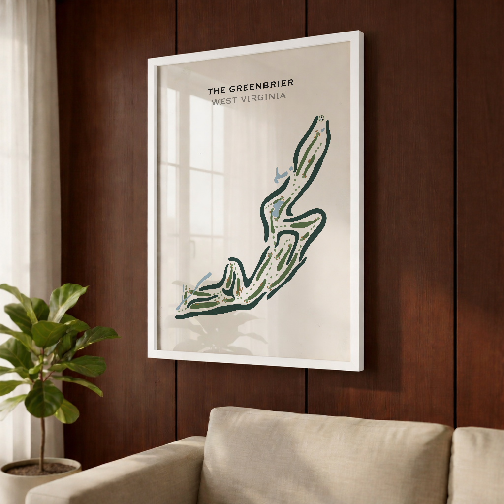 The Greenbrier, West Virginia - Printed Golf Courses