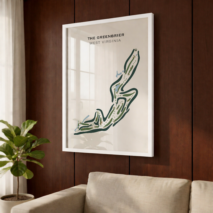 The Greenbrier, West Virginia - Printed Golf Courses