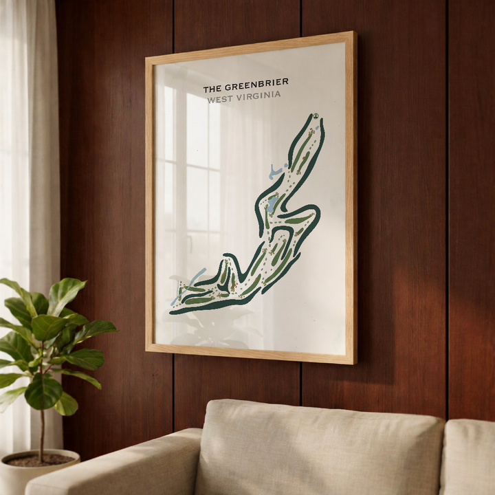 The Greenbrier, West Virginia - Printed Golf Courses