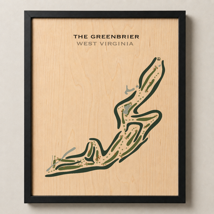 The Greenbrier, West Virginia - Printed Golf Courses