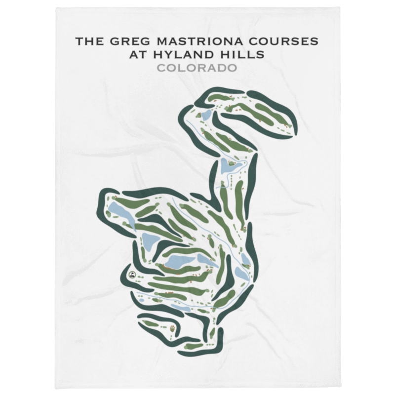 The Greg Mastriona Golf Courses at Hyland Hills, Colorado - Printed Golf Courses