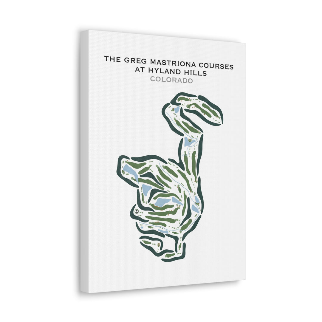 The Greg Mastriona Golf Courses at Hyland Hills, Colorado - Printed Golf Courses