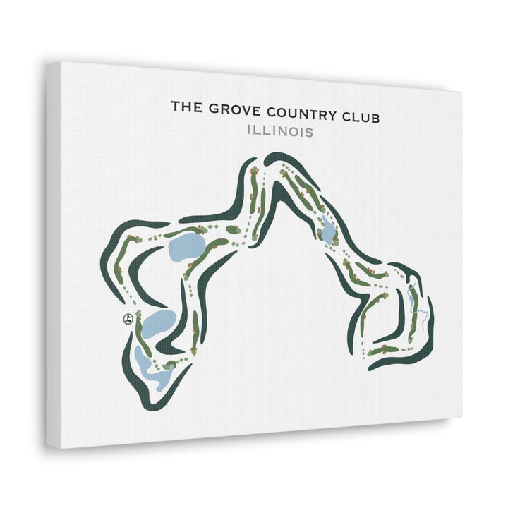 The Grove Country Club, Illinois - Printed Golf Courses