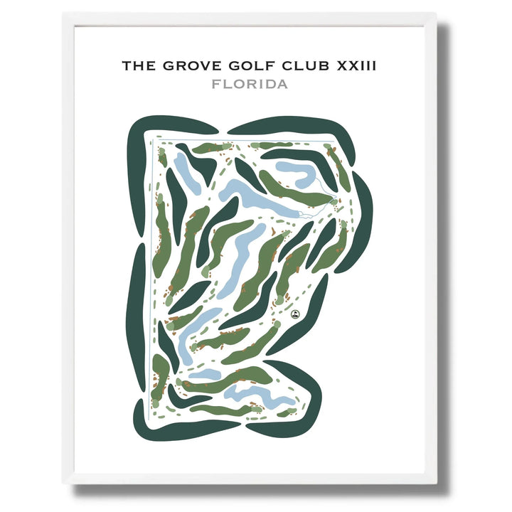 The Grove Golf Club XXIII, Florida - Printed Golf Courses