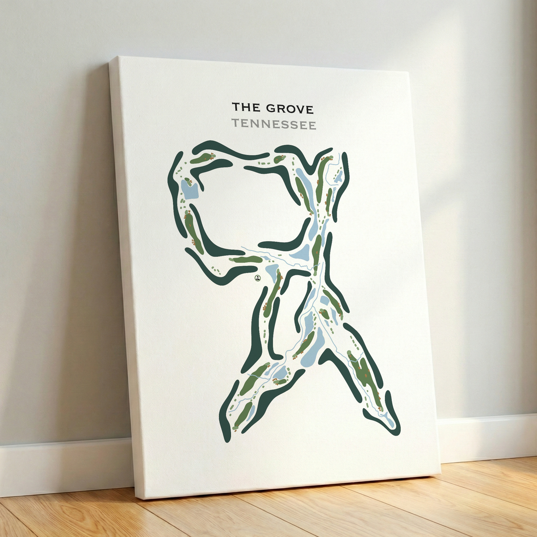 The Grove, Tennessee - Printed Golf Course