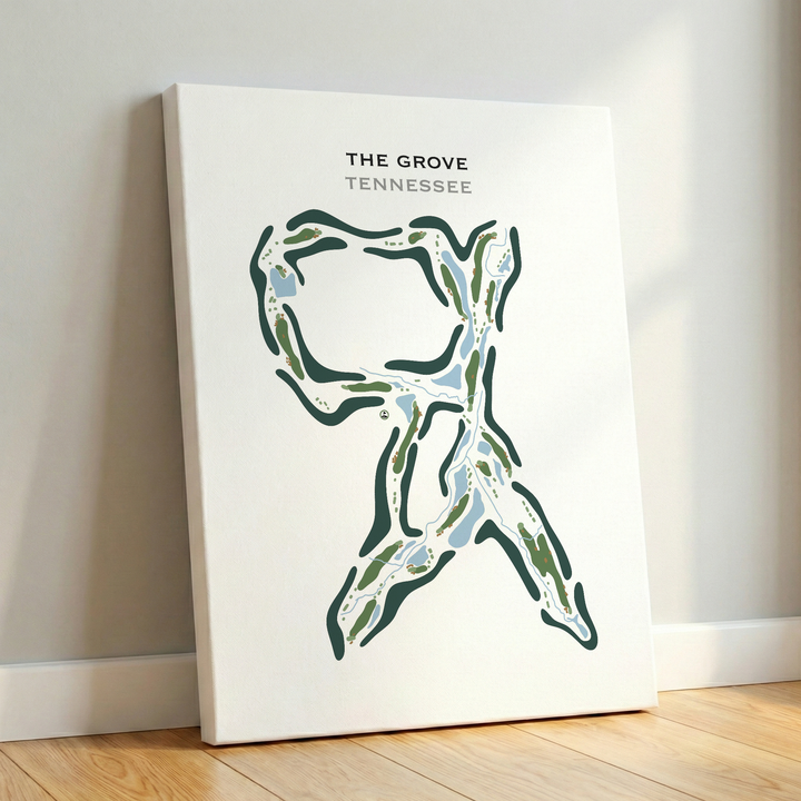 The Grove, Tennessee - Printed Golf Course