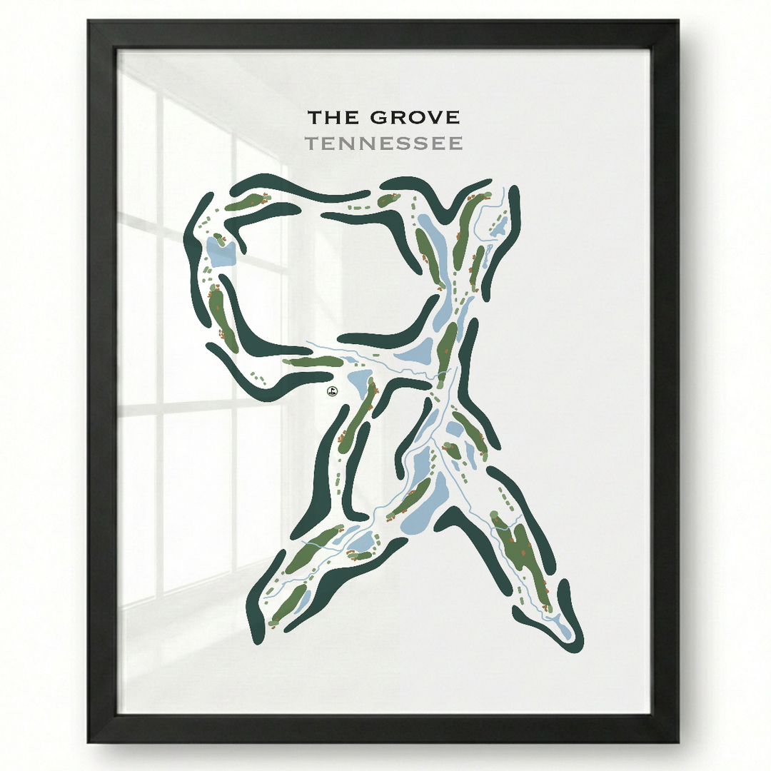 The Grove, Tennessee - Printed Golf Course