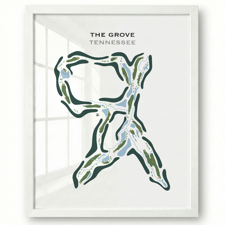 The Grove, Tennessee - Printed Golf Course