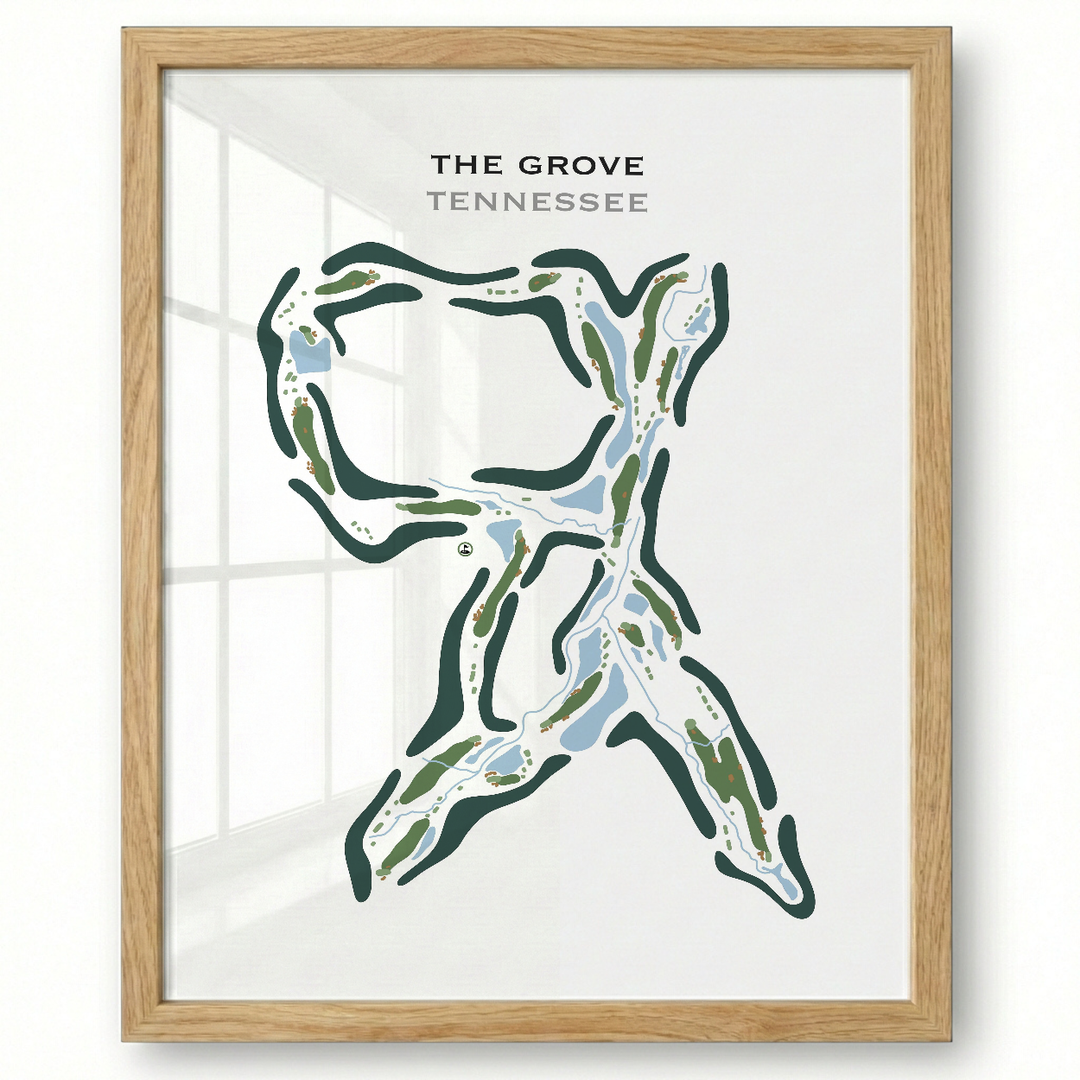The Grove, Tennessee - Printed Golf Course