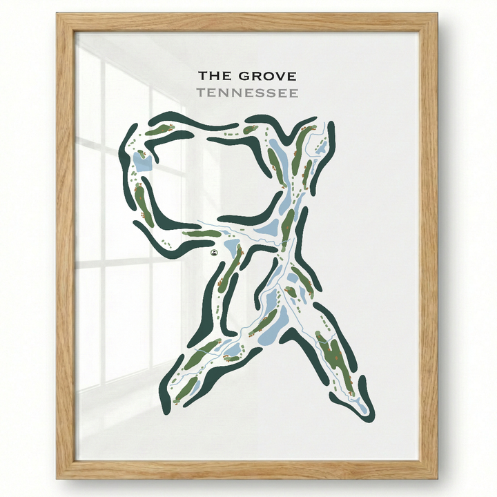 The Grove, Tennessee - Printed Golf Course