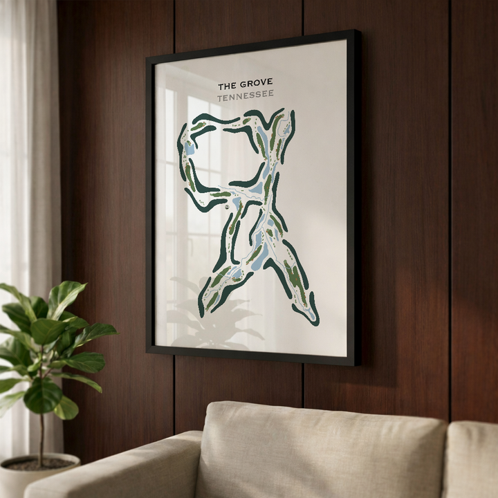 The Grove, Tennessee - Printed Golf Course