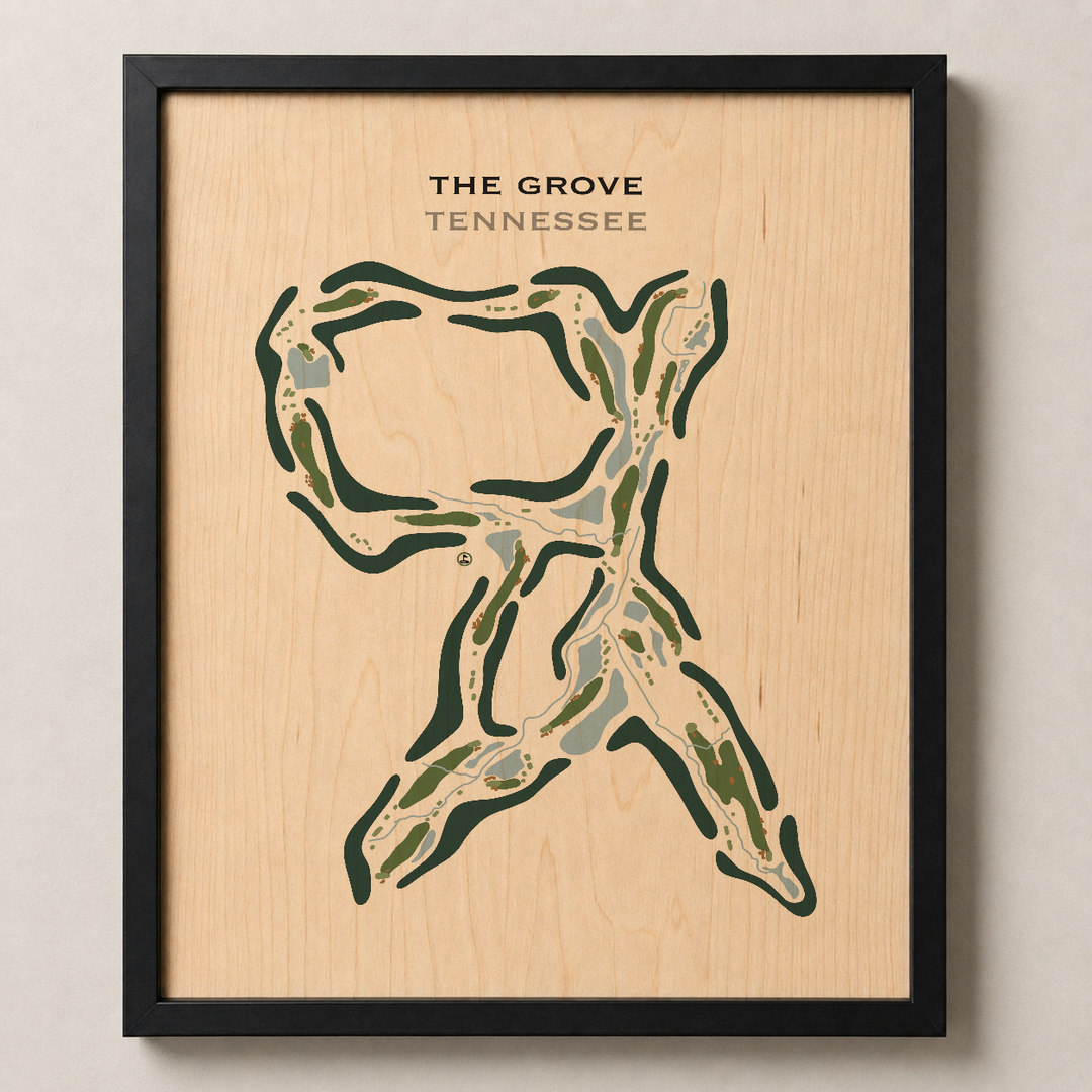 The Grove, Tennessee - Printed Golf Course