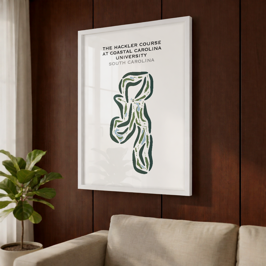 Hackler Course at Coastal Carolina University, South Carolina - Printed Golf Courses