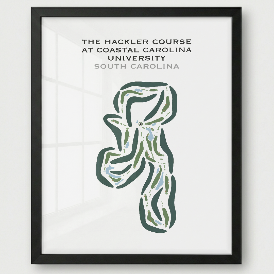 Hackler Course at Coastal Carolina University, South Carolina - Printed Golf Courses