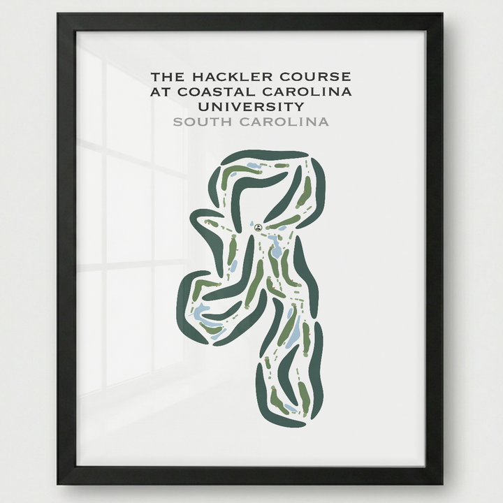 Hackler Course at Coastal Carolina University, South Carolina - Printed Golf Courses
