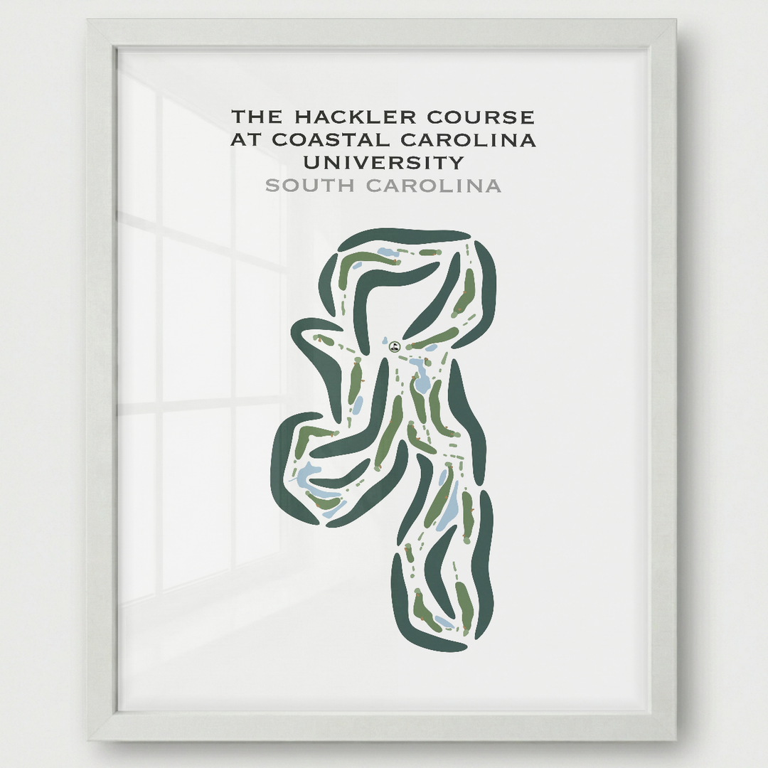 Hackler Course at Coastal Carolina University, South Carolina - Printed Golf Courses