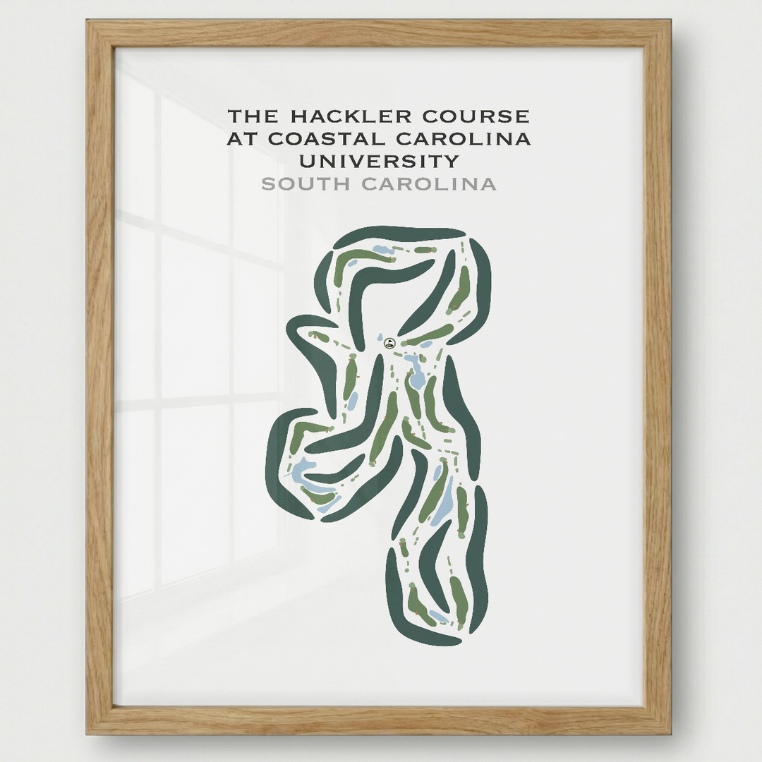 Hackler Course at Coastal Carolina University, South Carolina - Printed Golf Courses