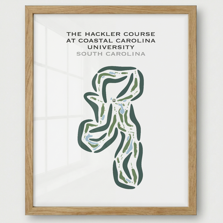 Hackler Course at Coastal Carolina University, South Carolina - Printed Golf Courses