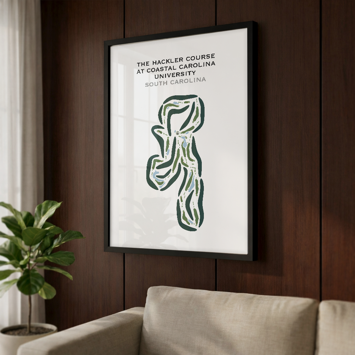 Hackler Course at Coastal Carolina University, South Carolina - Printed Golf Courses