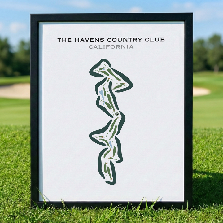 The Havens Country Club, California - Printed Golf Courses