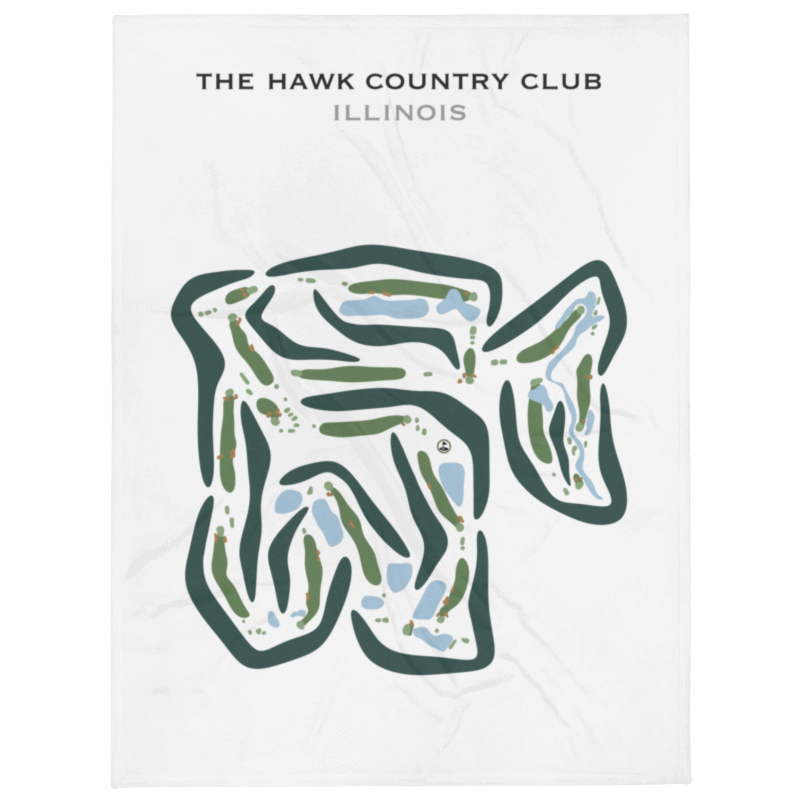 The Hawk Country Club, Illinois - Printed Golf Courses