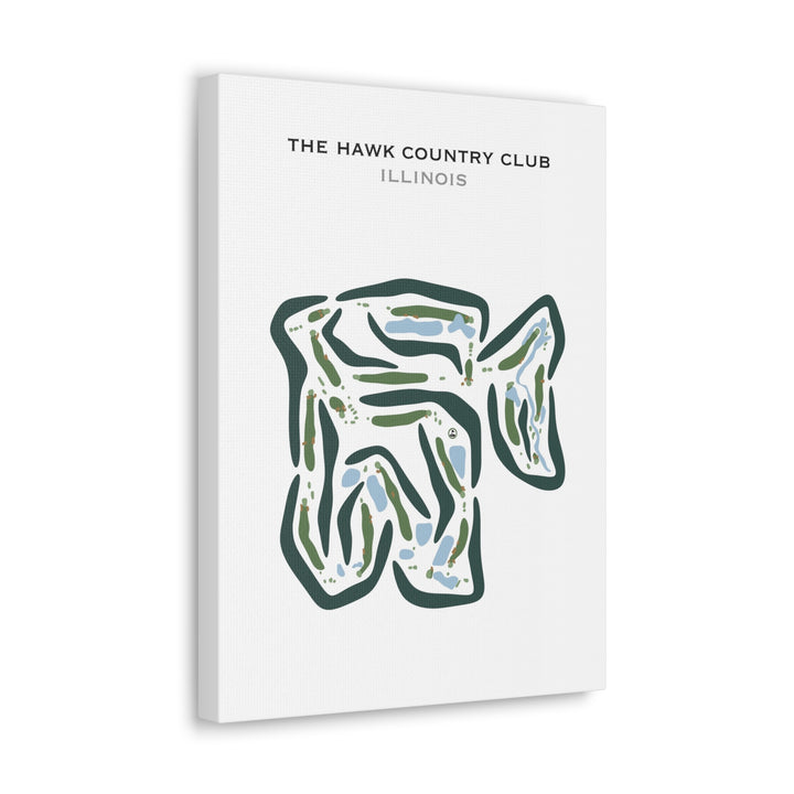 The Hawk Country Club, Illinois - Printed Golf Courses