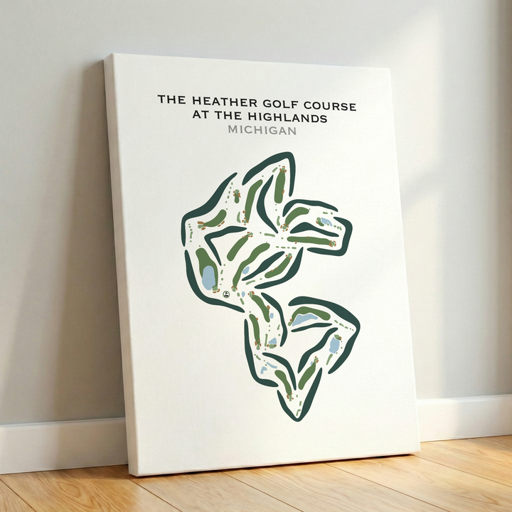The Heather Golf Course At The Highlands, Michigan - Printed Golf Courses