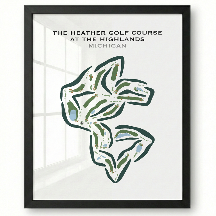 The Heather Golf Course At The Highlands, Michigan - Printed Golf Courses