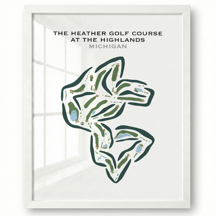The Heather Golf Course At The Highlands, Michigan - Printed Golf Courses