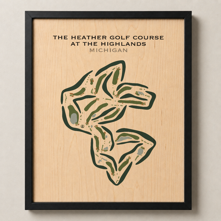 The Heather Golf Course At The Highlands, Michigan - Printed Golf Courses