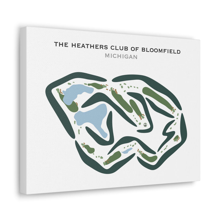 The Heathers Club of Bloomfield, Michigan - Printed Golf Courses