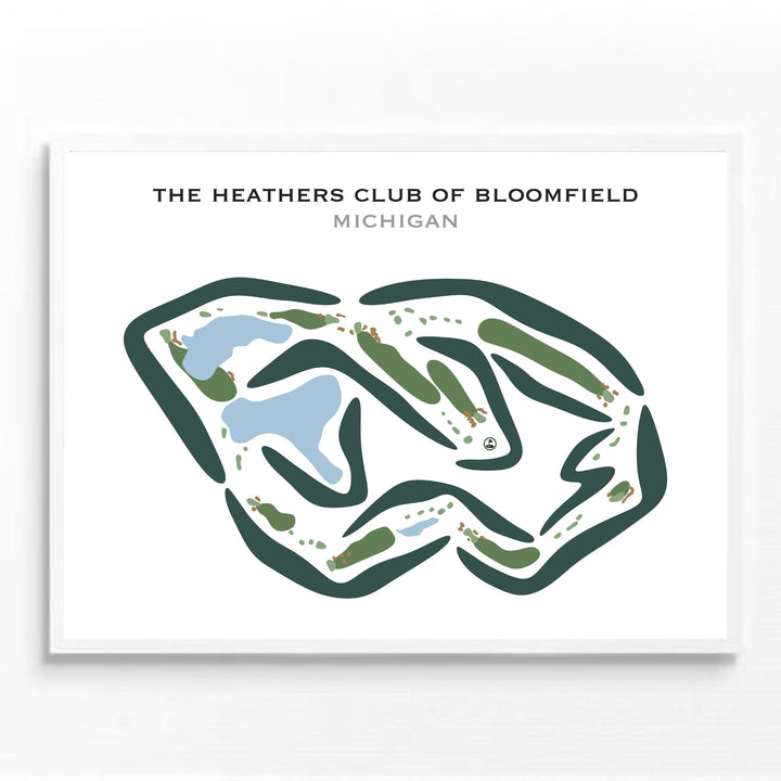 The Heathers Club of Bloomfield, Michigan - Printed Golf Courses