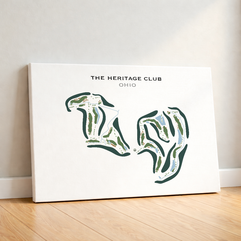 The Heritage Club, Ohio - Printed Golf Course