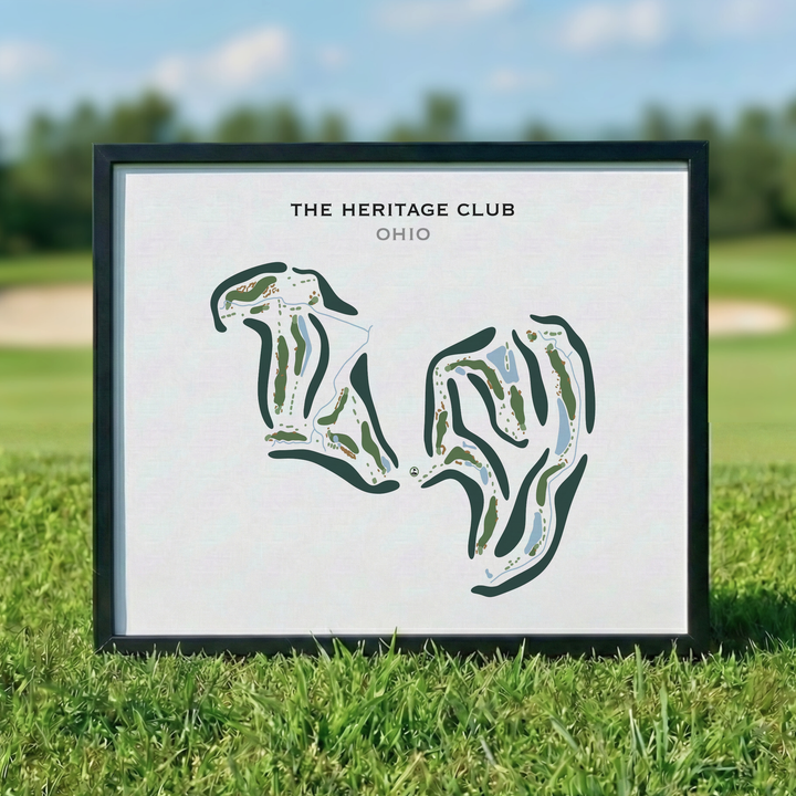 The Heritage Club, Ohio - Printed Golf Course