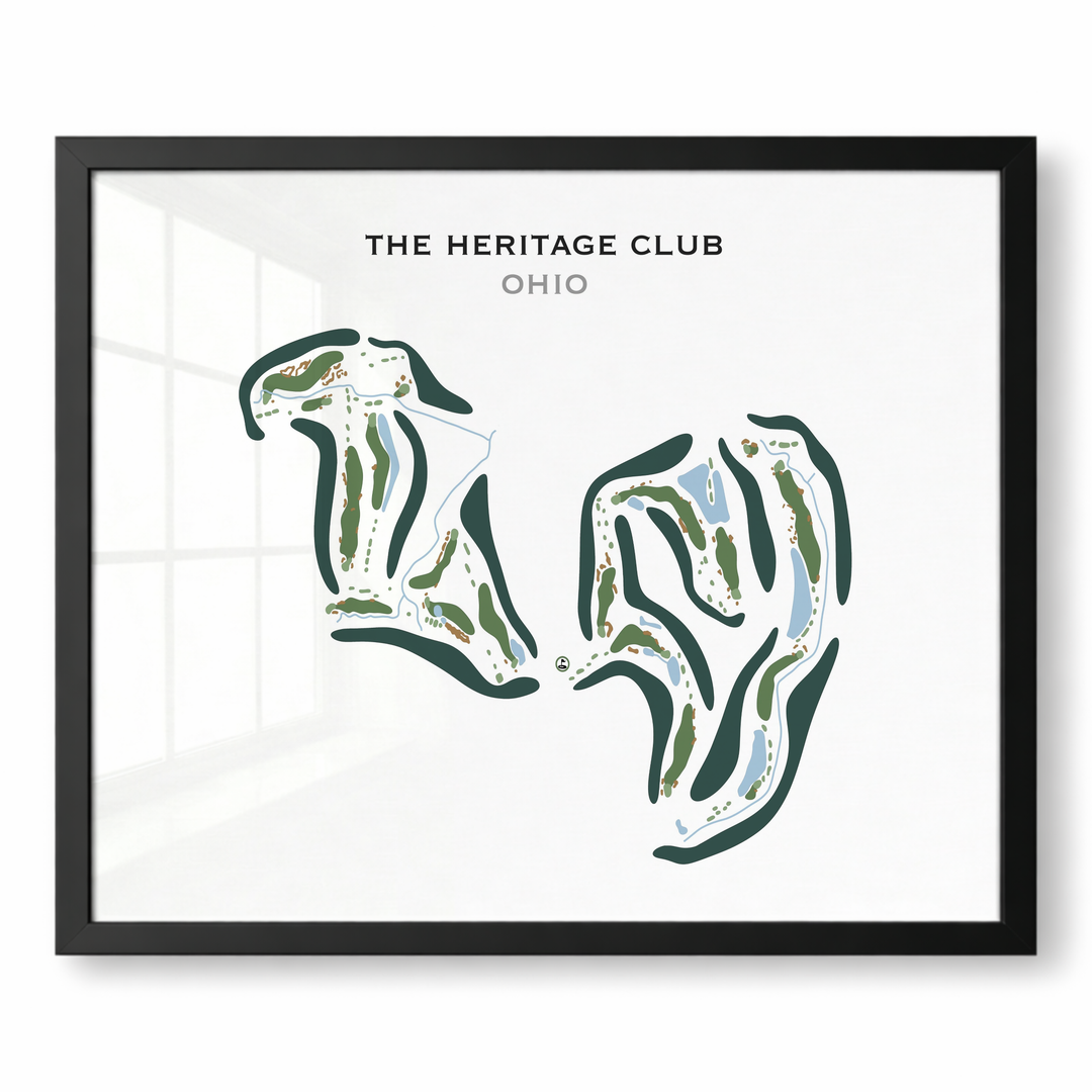The Heritage Club, Ohio - Printed Golf Course